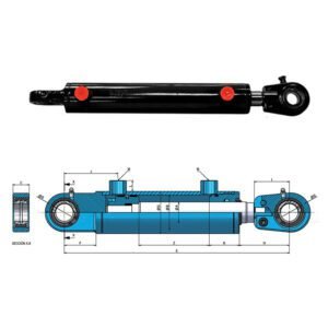 Hydraulic D/Acting Spherical End Cylinder