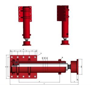 Hydraulic Double Acting Stabiliser Jack Leg Cylinder