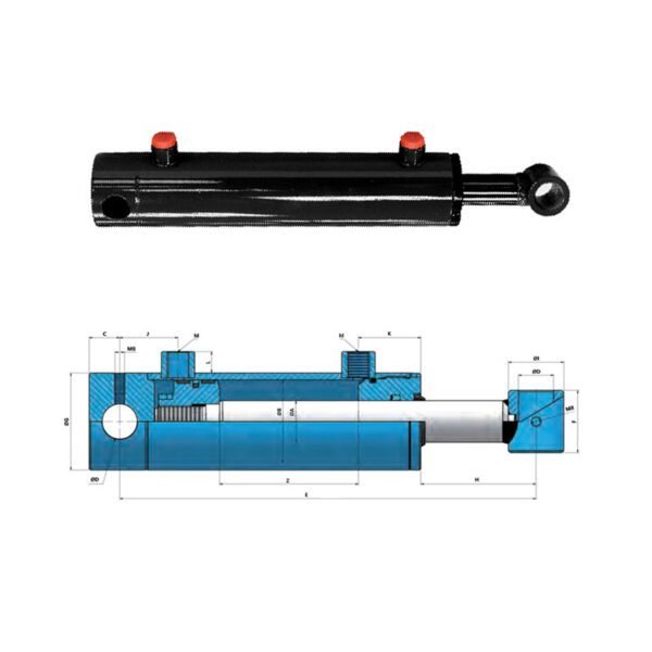 Hydraulic D/Acting Cylinder/Ram